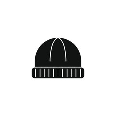 wool hat on white background