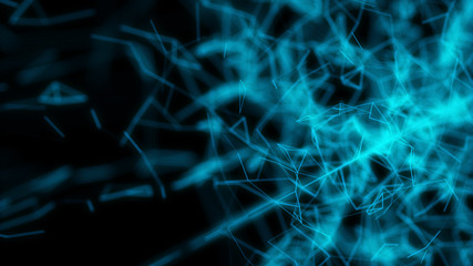 Technology modern dynamic plasma energy futuristic virtual technology background,  digitally generated image. 3D illustration