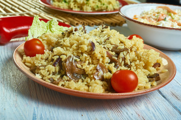 Orzo with Mushrooms and Parmesan
