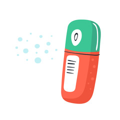 Hygiene products. Cleaning, deodorant, cleanliness, bath, hygiene, health care, self isolation. Аntibacterial. Flat colourful vector illustration icon sticker isolated on white background.