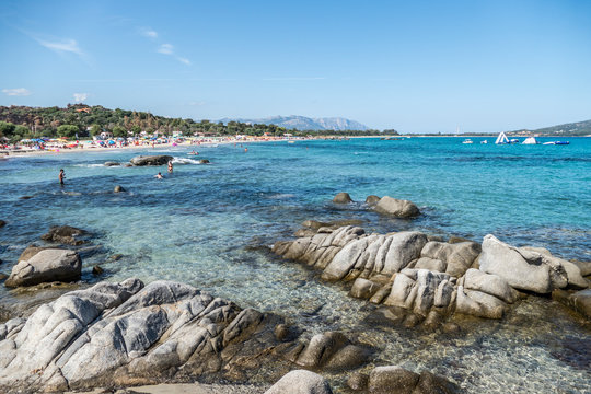 The beautiful beach of Orr&igrave; in Tortol&igrave; (Sardinia)