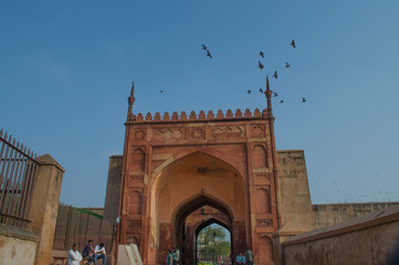 Agra fort an UNESCO heritage monument site in Agra