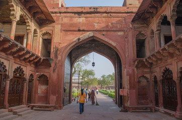 Agra fort an UNESCO heritage monument site in Agra