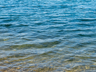 water surface with water waves background texture
