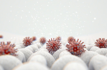 Virus On Micro Fabric Weave