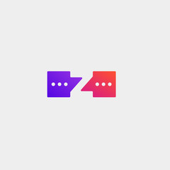 Letter Z Chat Logo Design Template Vector