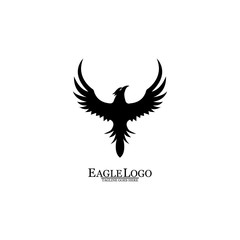 Eagle icon logo design vector template