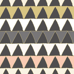 Vector colorful triangles repeat pattern print background design