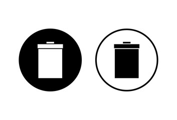 Fototapeta premium Trash icons set on white background. trash can icon. Delete icon vector