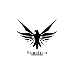 Eagle icon logo design vector template