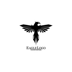 Eagle icon logo design vector template