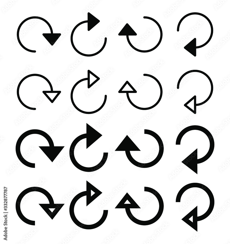 Poster Arrow vector collection with elegant style and black color. Vector EPS 10. Abstract elements for business infographic. Up and down trend. Navigation symbol system.