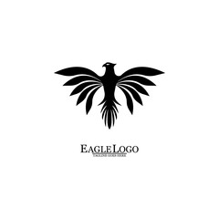 Eagle icon logo design vector template