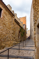 Old town of Pals in Girona, Catalonia, Spain.