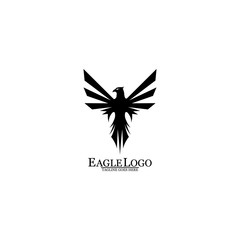 Eagle icon logo design vector template
