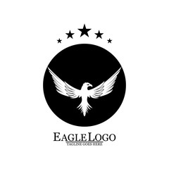 Eagle icon logo design vector template