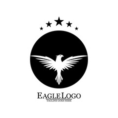 Eagle icon logo design vector template