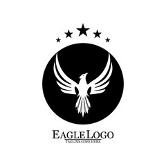 Eagle icon logo design vector template