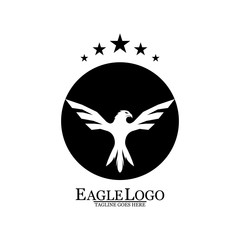 Eagle icon logo design vector template