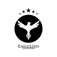 Eagle icon logo design vector template