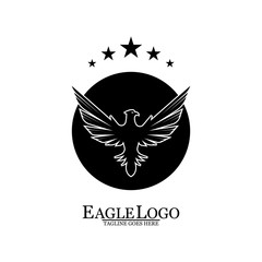 Eagle icon logo design vector template