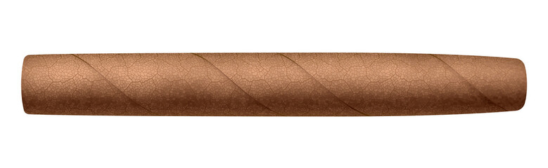 Realistic vector cigar isolated on white background