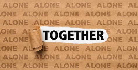 Torn Paper - Together or Alone