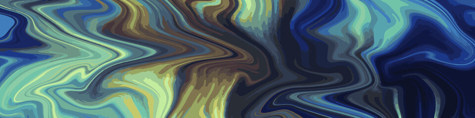 Liquid color marble style background. Fluid gradient inks design. Template for your design, banner, flyer, business card, poster, wallpaper, brochure