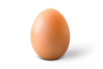 Egg isolated on white background
