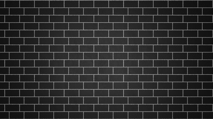 Fototapeta na wymiar Brick stone wall grunge black color tile Texture backgrounds Template copy space interior design