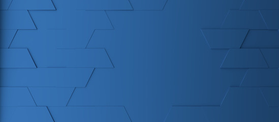 Abstract modern classic blue trapezoid background
