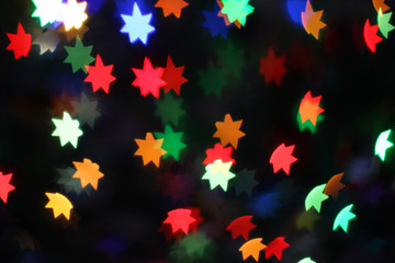 Obraz na płótnie Canvas neon stars holiday background