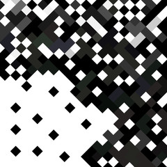 Abstract modern geometry background. Original white-black rhombic background. Flat. Vector illustration