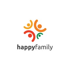 Obraz premium Happy Family Logo Templates and Vector
