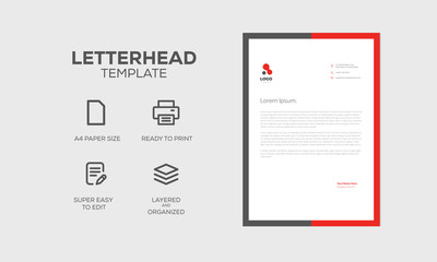 Letterhead Design Template print ready