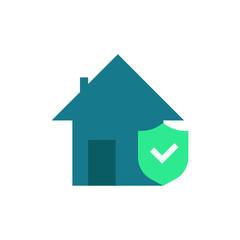 house protection flat icon design