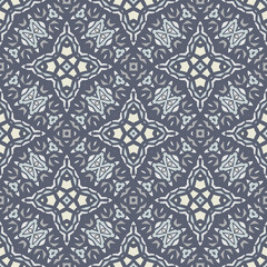 Creative color abstract geometric pattern in gray, vector seamless, can be used for printing onto fabric, interior, design, textile, tiles, pillow.