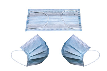 Medical mask, anti-virus, Corona Covid-19, isolate on white background