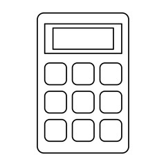 calculator math finance isolated icon vector illustration design