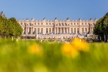 Chateau de Versailles during spring time in Paris FRANCE