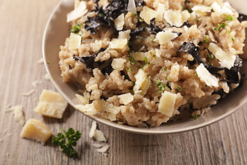 risotto with mushroom and parmesan