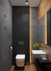 modern bathroom interior