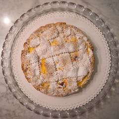 Torta di crema al limone