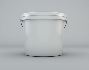 Paint bucket mock up 3d render © muharrem
