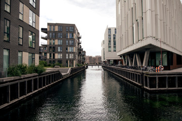 Fototapeta na wymiar The canal in Copenhagen