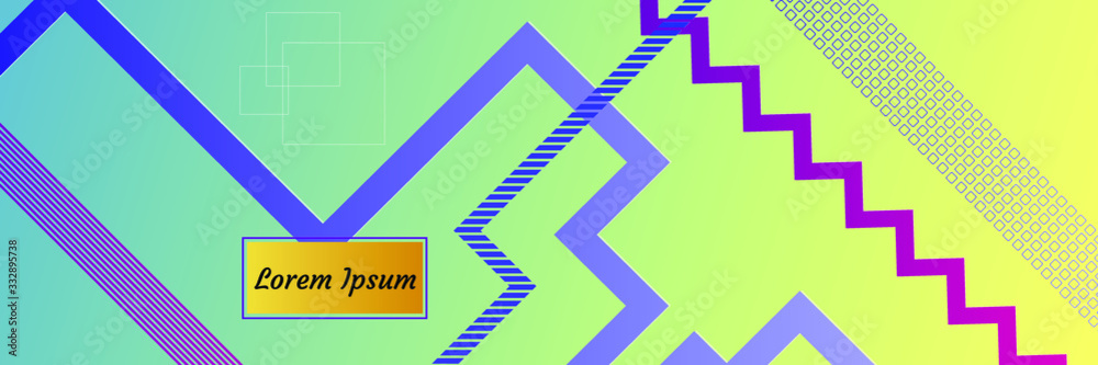 Poster abstract vector pattern gradient background templates. modern geometric design with minimal geometri