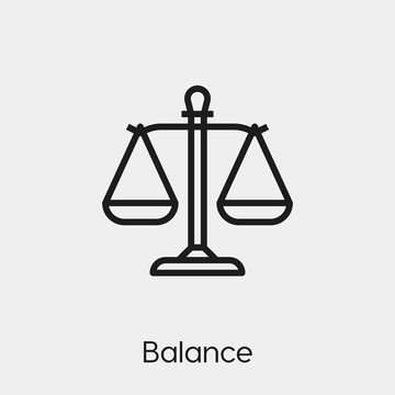 Balance Icon Flat Geometric Shapes Logo Stock Vector (Royalty Free)  2252652271