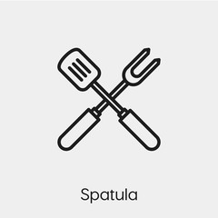 spatula icon vector sign symbol