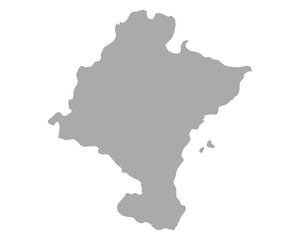 Fototapeta na wymiar Karte von Navarra