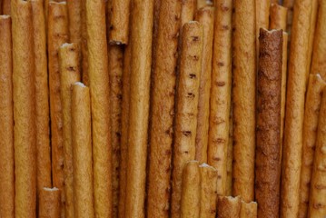natural brown background  from long dry flour straws